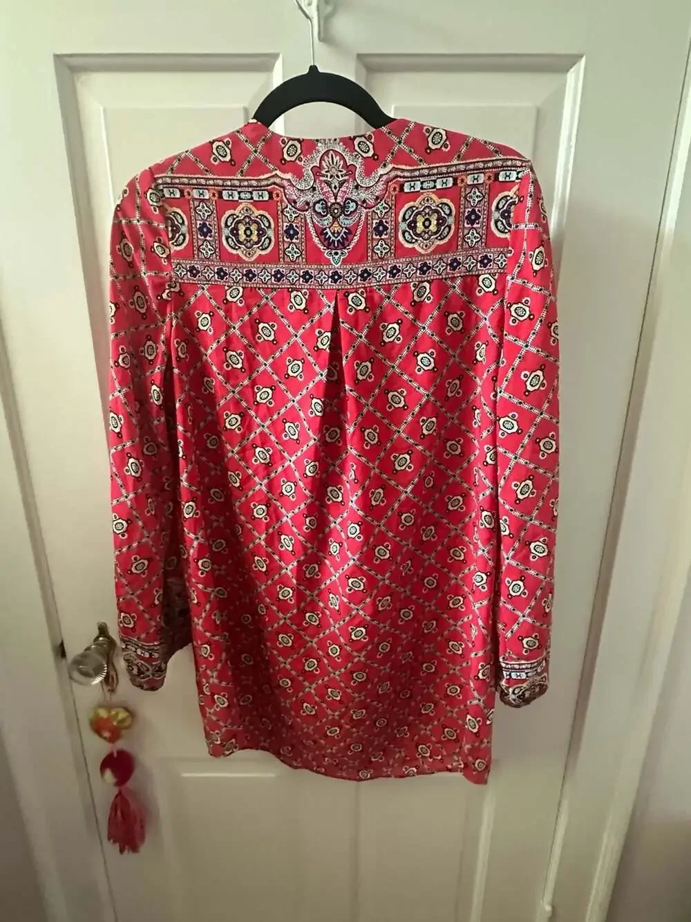 Nanette Lepore Red Batik Swim Cover Up